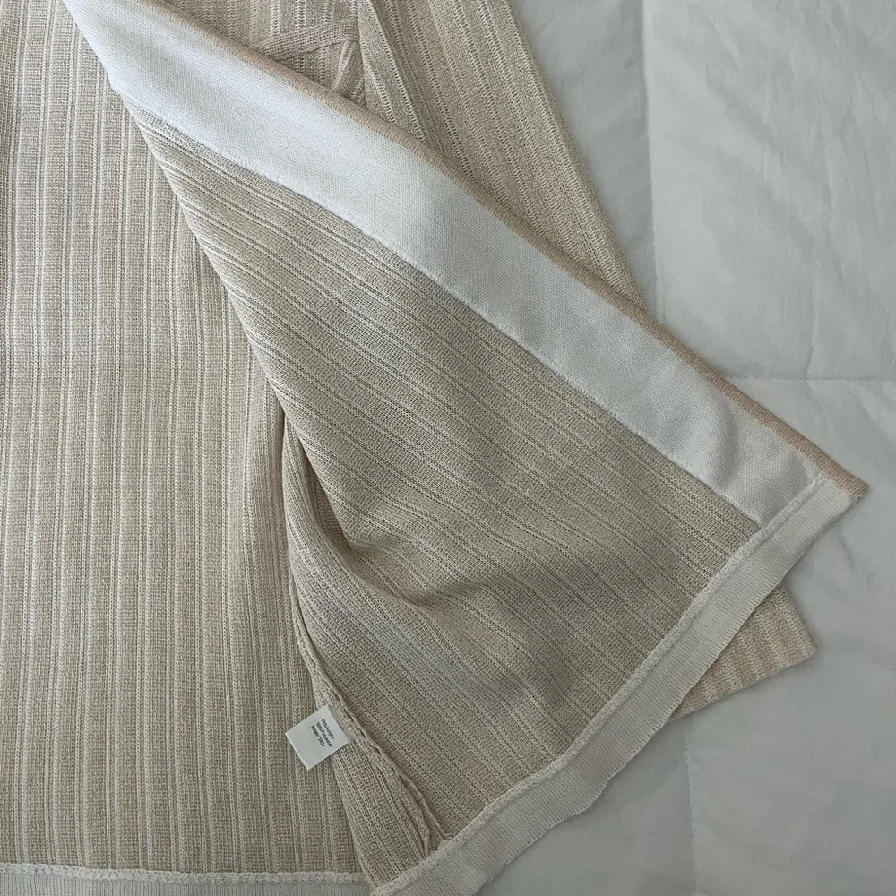 Ming Wang Cream Cardigan Sweater - Picture 7 of 8